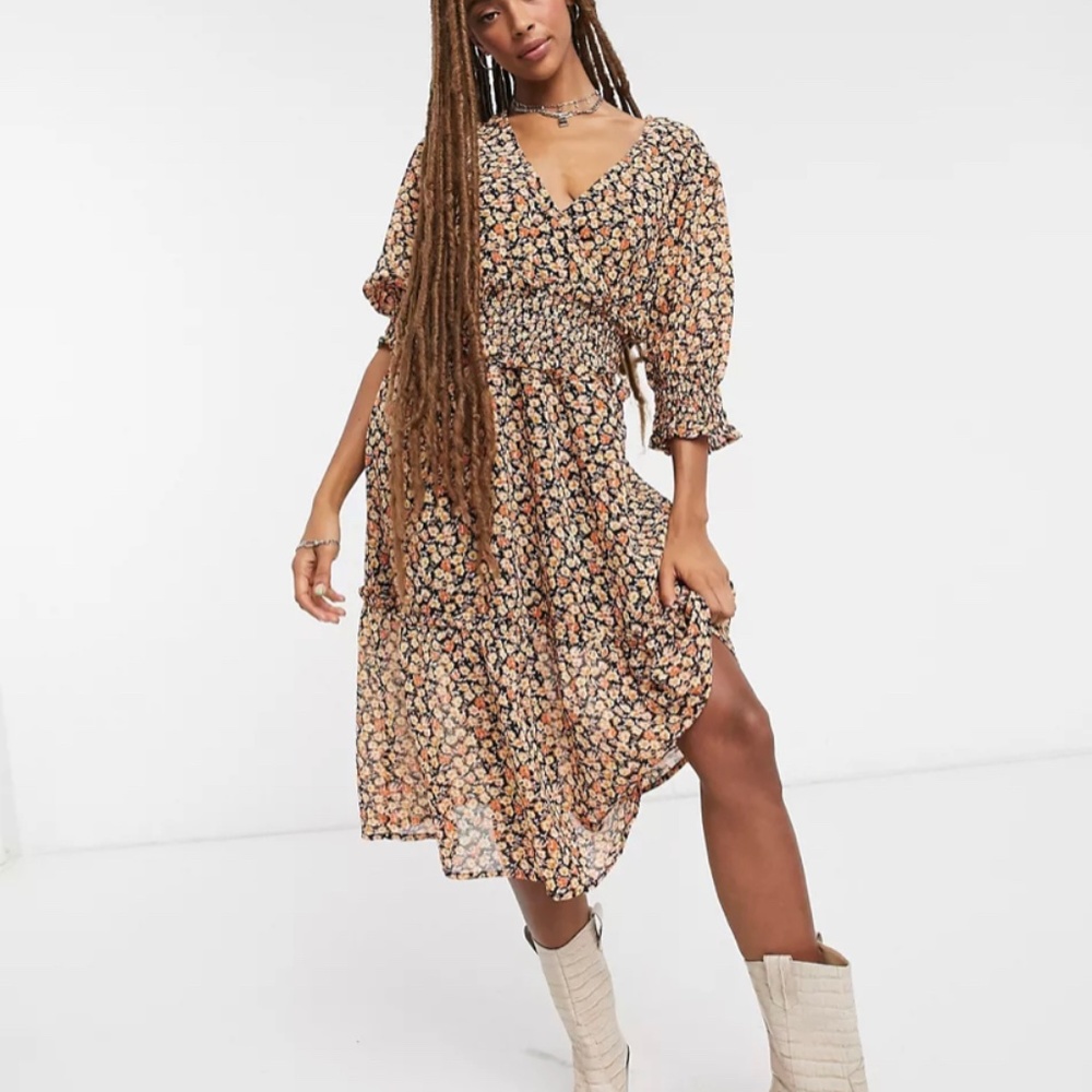 ASOS Violet Romance Midi Tea Dress
